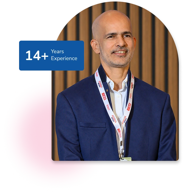 Prasad Bhide, Founder and CEO of Aaji Care, with a 14+ years experience badge