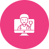 Online doctor consultation icon