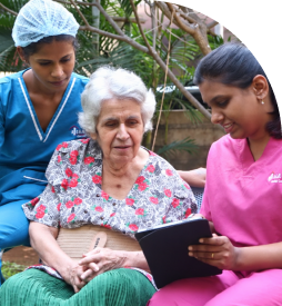 Old age home card photo